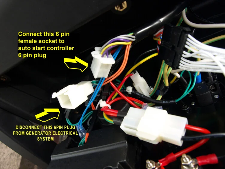 Auto Start Controller HY3200SEi connections