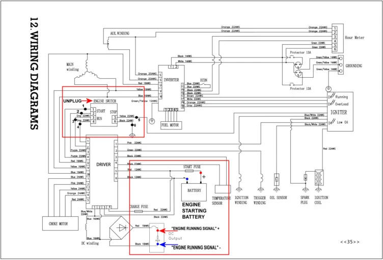 Hyundai HY3200SEI wiring diagram