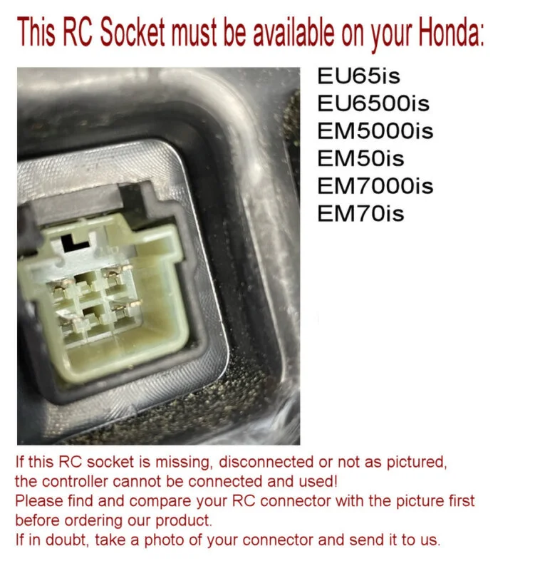 EU65is RC socket location and type